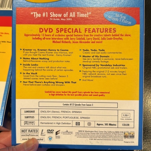 Seinfeld dvd set seasons 1, 2, 3 - Picture 4 of 9